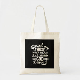 Geloof en Gehoorzaamheid – Inspirerende Schrift Tote Bag