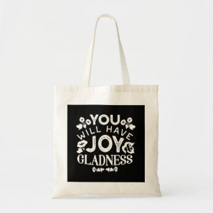 Geloof en Geluk – Quotes over Vreugde en Blijdscha Tote Bag