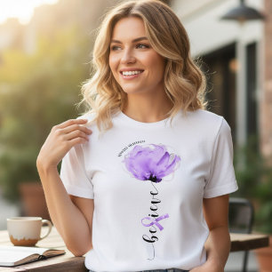 Geloof Epilepsie Bewustzijn Bloem Cadeau Tri-Blend Shirt