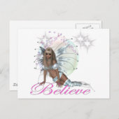 * Geloof - Fairy Moon Briefkaart (Voorkant / Achterkant)