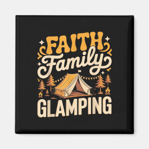 Geloof familie glamping luxe kamperen glamper magneet