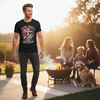 Geloof, Familie, Vrijheid T-shirt
