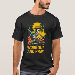 Geloof Fitness Workout Bid Koel Heren Christelijk  T-shirt