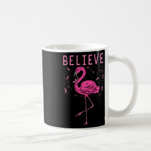Geloof Flamingo Pink Ribbon Breast Cancer Awarene Koffiemok