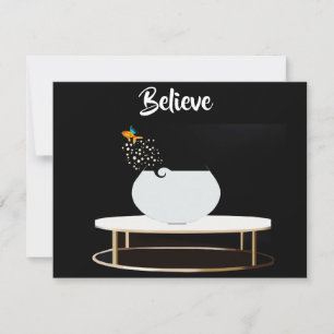 Geloof Flat Note Kaart Notitiekaartje