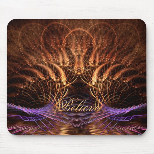 Geloof Fractal Stage Mousepad Muismat (Voorkant)