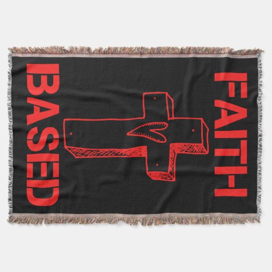 Geloof gebaseerd kruis en hart deken (Voorkant)