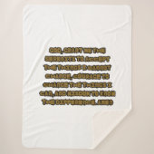 Geloof gebaseerd sereniteit gebed citaat sherpa deken (Voorkant)