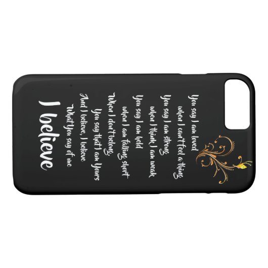 Geloof geloof ik Case-Mate iPhone case (Achterkant (Horizontaal))