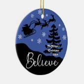 Geloof gepersonaliseerd keramisch ornament (Rechts)