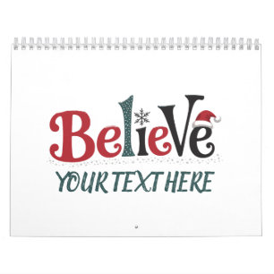 Geloof Gepersonaliseerd Kerstfeest Familie Kalender