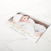 Geloof Gold Folie Feestdagenkaart (Gedraaid)