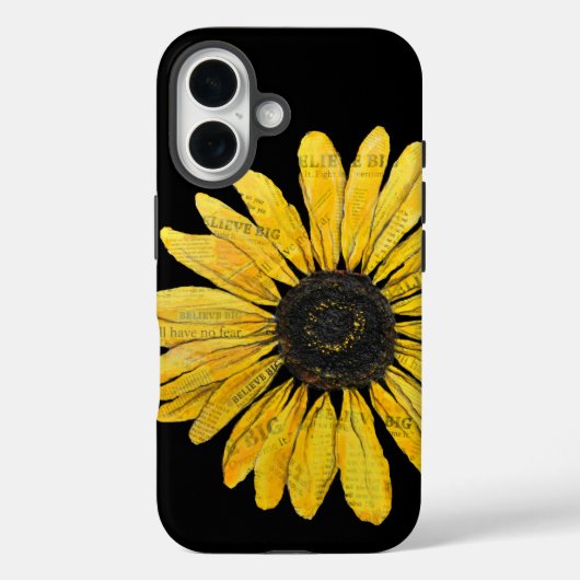 Geloof grote zonnebloem schilderij Case-Mate iPhone case (Achterkant)