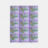 Geloof Heart Word Art Soft Fleece Chemo Blanket (Voorkant)