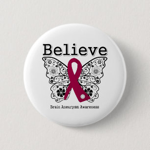 Geloof Hersenenaneurysma Bewustzijn Ronde Button 5,7 Cm