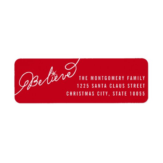 Geloof het kerstadres van het Manuscript van het S Etiket (Voorkant)
