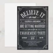 Geloof het of niet de Uitnodigingen van de Partij  (Voorkant / Achterkant)