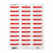 Geloof het vakantielabel voor snowflake etiket (Full Sheet)