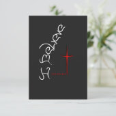 Geloof het woord God Bedankkaart (Staand voorkant)