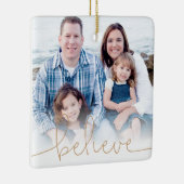 Geloof Holiday Photo Keepomwille Keramisch Ornament (Rechts)