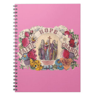 Geloof, hoop en liefdadigheid Theologische deugden Notitieboek