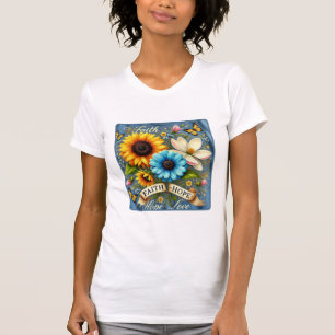 Geloof, hoop en liefde - American Wildflower Editi T-shirt