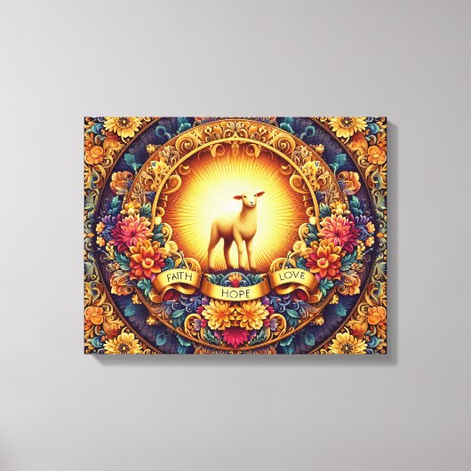 Geloof, hoop en liefde" Canvas Afdruk (Voorkant)