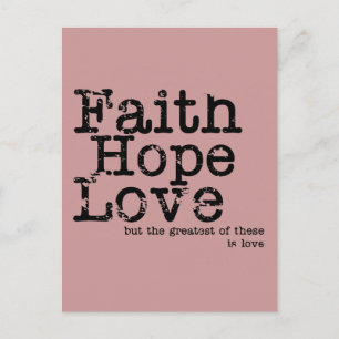 Geloof Hoop Liefde Briefkaart