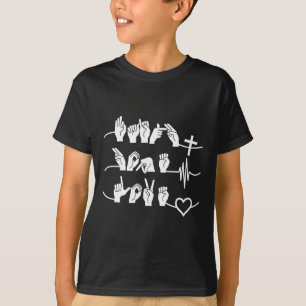 Geloof Hoop Liefde - Christelijke Religie Hartslag T-shirt