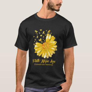 Geloof Hoop Liefde Endometriose Bewustzijn T-shirt