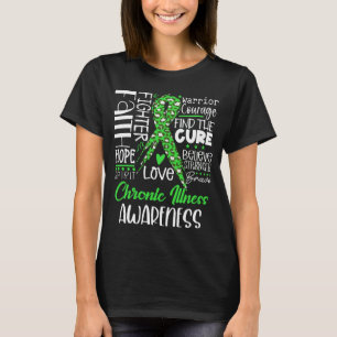 Geloof Hoop Liefde Genees Chronische Ziekte Bewust T-shirt