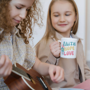 Geloof Hoop Liefde Inspirerend Quote Koffiemok