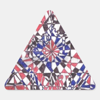 Geloof, Hoop, Liefde, Liefde Producten Driehoek Sticker