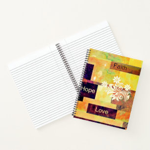 Geloof hoop liefde notitieboek