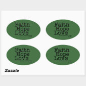 Geloof Hoop Liefde Stickers (Vel)