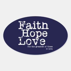 Geloof Hoop Liefde Stickers