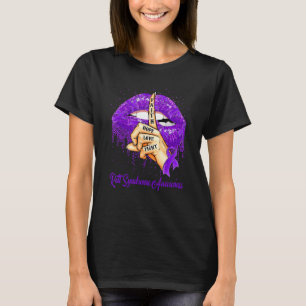 Geloof Hoop Liefde Strijd Paarse Lint Rett Syndroo T-shirt