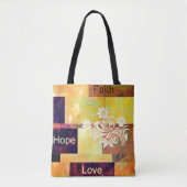 Geloof Hoop Liefde Tote Bag (Voorkant)