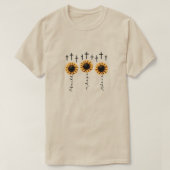 Geloof, Hoop, Liefde Zonnebloem T-shirt (Design voorkant)