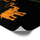 Geloof Hoop Vecht Liefde Leukemie Bewustzijn Lint Poster (Hoek)