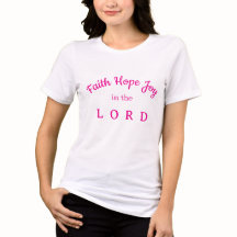 Geloof, hoop, vreugde in de HEER, roze letters