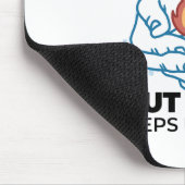 Geloof houdt ons warm - verheffend winterkunstwerk muismat (Hoek)