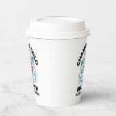 Geloof houdt ons warm - verheffend winterkunstwerk papieren bekers (Links)