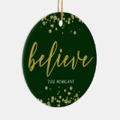 Geloof Hunter Green ⎢ Holiday Photo Ornament (Rechts)