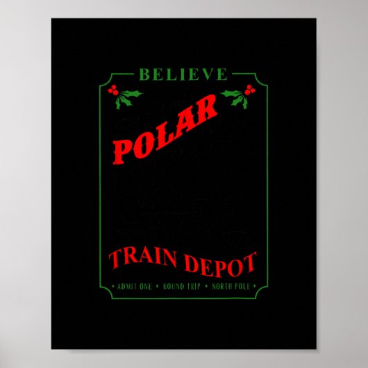 Geloof iedereen aan boord van Polar Express Trein Poster (Voorkant)