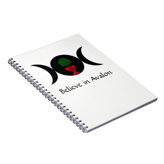 Geloof in Avalon Spiral notebook Notitieboek (Rechterzijde)