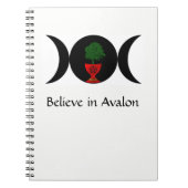 Geloof in Avalon Spiral notebook Notitieboek (Voorkant)