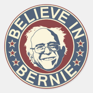Geloof in Bernie Sticker (V2)
