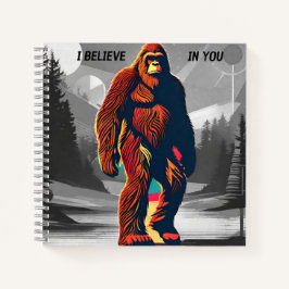 Geloof in Bigfoot & Sasquatch Kleurrijke Quote Notitieboek