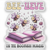 Geloof in de boekenmagie sticker (Voorkant)